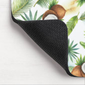 Waterverf Tropisch kokospatroon Muismat (Hoek)