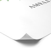 Waterverf Tropisch Lijst Foto Afstudeerfeest Poster (Hoek)