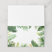 Waterverf Tropisch Lijst Plaatskaartje (Buitenkant ongevouwen)