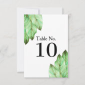 Waterverf Tropisch Lofthus Bruiloft Kaart (Voorkant)