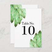 Waterverf Tropisch Lofthus Bruiloft Kaart (Voorkant / Achterkant)