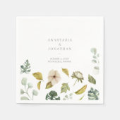 Waterverf Tropisch mengsel Servet (Voorkant)