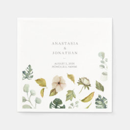 Waterverf Tropisch mengsel Servet