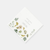 Waterverf Tropisch mengsel Servet (Hoek)