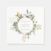 Waterverf Tropisch mengsel Servet (Voorkant)