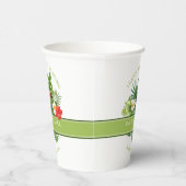 Waterverf Tropisch met Toucan Bedankt Green ID577 Papieren Bekers (Rechts)