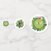 Waterverf Tropisch met Toucan Green ID577 Confetti (Voorkanten)