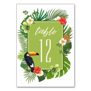 Waterverf Tropisch met Toucan Green ID577 Kaart