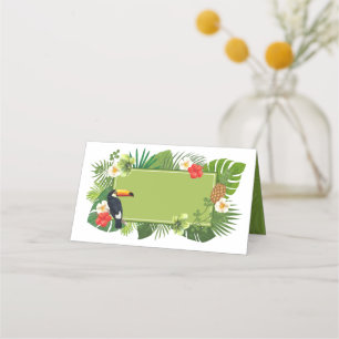 Waterverf Tropisch met Toucan Green ID577 Plaatskaartje