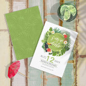 Waterverf Tropisch met Toucan Green ID577 Save The Date