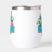 Waterverf Tropisch met Toucan Wedding Blauwgroen I (Links)