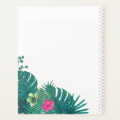 Waterverf Tropisch met Toucan Wedding Blauwgroen I Planner (Achterkant)
