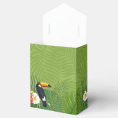 Waterverf Tropisch met Toucan Wedding Green ID577 Bedankdoosjes (Geopend)