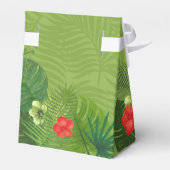 Waterverf Tropisch met Toucan Wedding Green ID577 Bedankdoosjes (Achterkant)