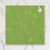 Waterverf Tropisch met Toucan Wedding Green ID577 Bedankjes Labels (Achterkant)