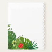 Waterverf Tropisch met Toucan Wedding Green ID577 Planner (Achterkant)