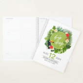Waterverf Tropisch met Toucan Wedding Green ID577 Planner (Display)