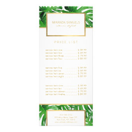 Waterverf Tropisch Monstera verlaat patroon Reclamekaart