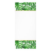 Waterverf Tropisch Monstera verlaat patroon Reclamekaart (Achterkant)