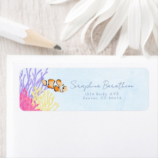 Waterverf Tropisch onder het Zee Etiket (Insitu)