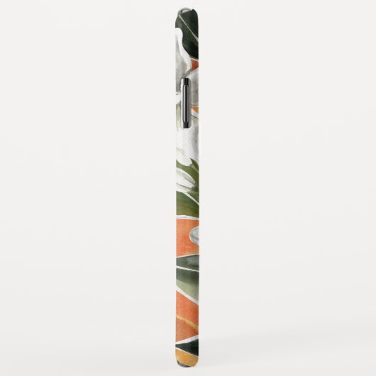 Waterverf Tropisch Oranje en bloemen Case-Mate iPhone Case (Achterkant/rechts)
