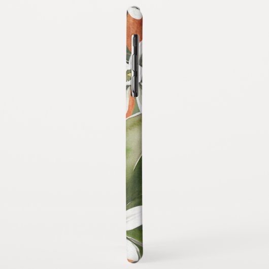 Waterverf Tropisch Oranje en bloemen Case-Mate iPhone Case (Achterkant/links)