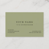 Waterverf Tropisch Oranje en bloemen Visitekaartje (Achterkant)