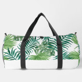 Waterverf tropisch palmblad strandweekend plunjezak (Achterkant)