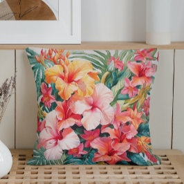 Waterverf Tropisch Paradijs Kussen