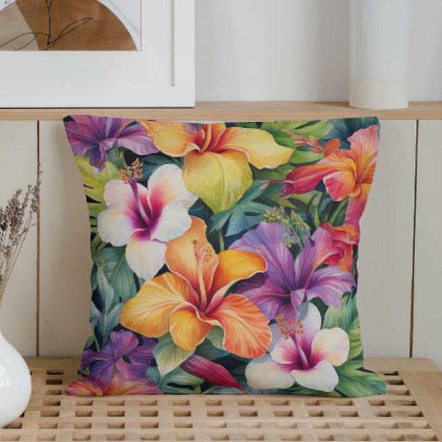 Waterverf Tropisch Paradijs Kussen (Creator heeft geüpload)