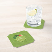 Waterverf Tropisch Patroon Bedankt Groene ID577 Kartonnen Onderzetters (Insitu)