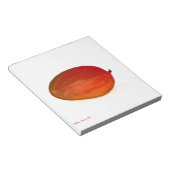 Waterverf tropisch sinaasappel van mango-vruchten notitieblok (Schuin)