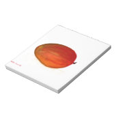 Waterverf tropisch sinaasappel van mango-vruchten notitieblok (Linkerzijde)