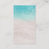 Waterverf Tropisch strand bruiloft Informatiekaartje (Achterkant)