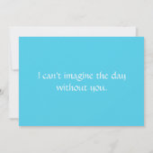 Waterverf Tropisch strand bruiloft Kaart (Achterkant)