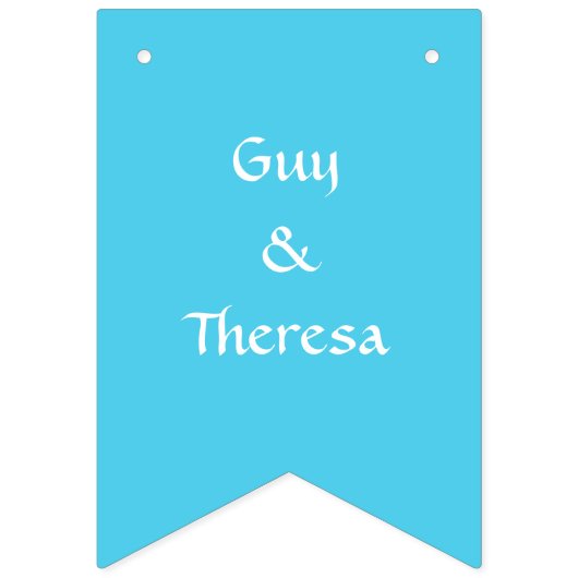 Waterverf Tropisch strand bruiloft Vlaggetjes (Tweede vlag)