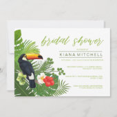 Waterverf Tropisch Vrijgezellenfeest Groene ID577 Kaart (Voorkant)