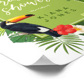 Waterverf Tropisch Vrijgezellenfeest Groene ID577 Poster (Hoek)