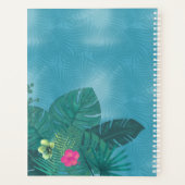 Waterverf Tropisch w/Toucan Wedding Blauwgroen V2  Planner (Achterkant)