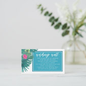 Waterverf Tropisch Wishing Well V2 Blauwgroen ID57 Informatiekaartje (Staand voorkant)
