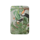 Waterverf Tropisch Woud & Toucan Vogels Badmat (Voorkant Verticaal)