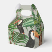 Waterverf Tropisch Woud & Toucan Vogels Bedankdoosjes (Voorkant Zijde)