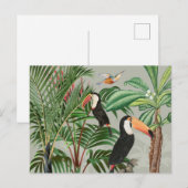 Waterverf Tropisch Woud & Toucan Vogels Feestdagenkaart (Voorkant / Achterkant)