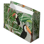 Waterverf Tropisch Woud & Toucan Vogels Groot Cadeauzakje (Voorkant Gekanteld)
