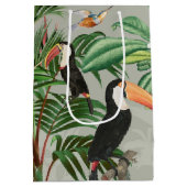 Waterverf Tropisch Woud & Toucan Vogels Medium Cadeauzakje (Achterkant)