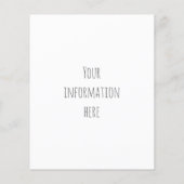 waterverf tropische anananas flyer (Achterkant)