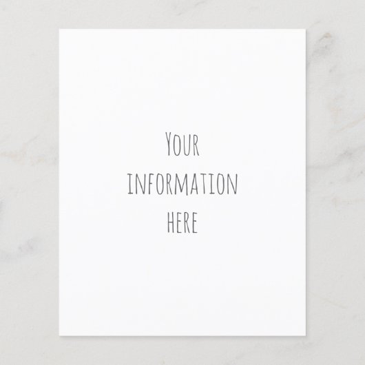 waterverf tropische anananas flyer (Achterkant)