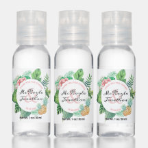 Waterverf Tropische anananas Orchid Wedding Favor