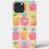 Waterverf tropische anananasappelvruchten Case-Mate iPhone case (Achterkant)