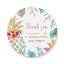 Waterverf Tropische Ananas Dank u